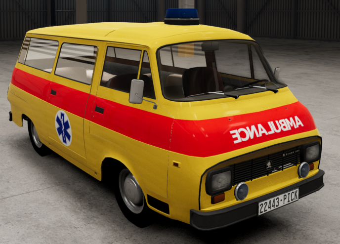 Ambulance variant from the side